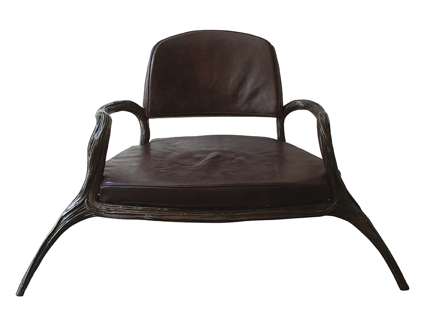 Filla is collectible iron arm-chair handmade in italy by mattia frignani