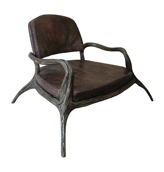 Filla is a sculptural iron arm-chair handmade by mattia frignani