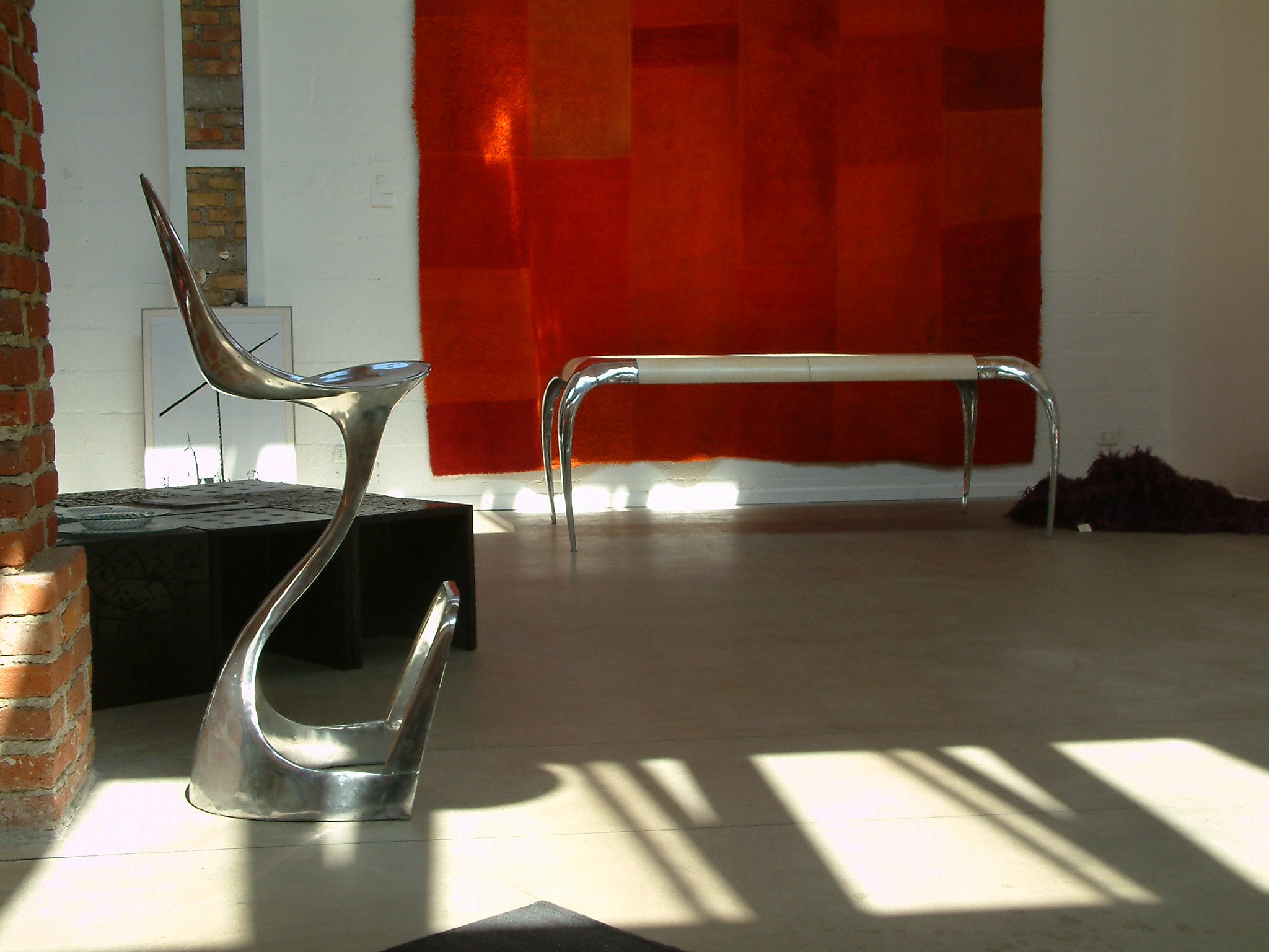 Jacana is a sculptural bar stool made by mattia frignani