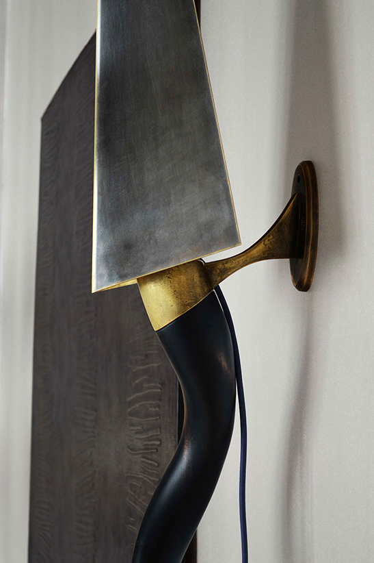 Kudu is an organic wall sconce made in italy by mattia frignani