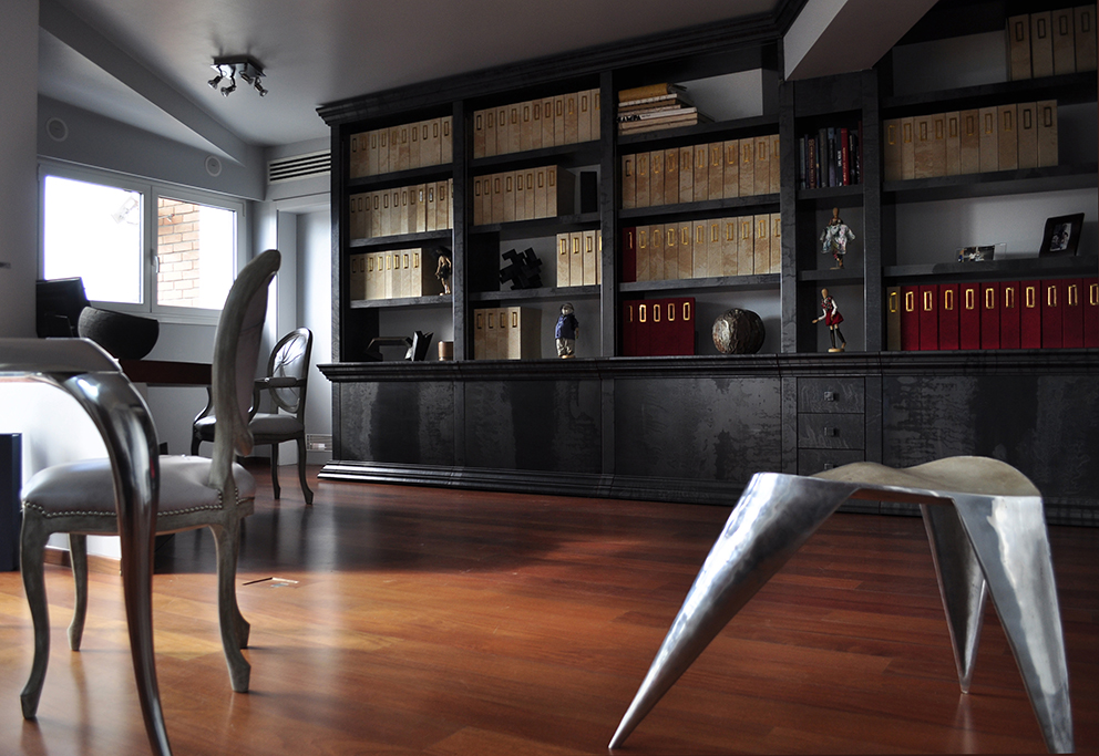 Penthouse interior design by Mattia Frignani, Lugano